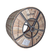 CARRETE DE 4 KILOMETROS (2.49 MILLAS) DE FIBRA OPTICA AEREA (ADSS) G.652D, MONOMODO DE 96 HILOS, EXTERIOR, SPAN 200, LOOSE TUBE