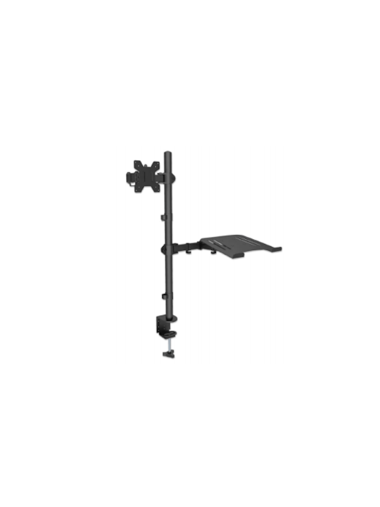 TCE LMG25NB - SOPORTE DE ESCRITORIO COMBINADO PARA MONITOR DE 13" A 32" Y LAPTOP DE 10 A 17" , CARGA MÁXIMA MONITOR 8KG , AJUSTE DE INCLINACIÓN Y ROTACIÓN-Soportes y Bases-OEM-Bsai Seguridad & Controles