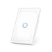 INTERRUPTOR ON/OFF PANEL TÁCTIL TOUCH INALÁMBRICO ZWAVE PLUS 1 BOTON. COMPATIBLE CON HUBITAT HC8, ÁLULA M2M, OTRO-Total Connect Honeywell-SFIRE-Bsai Seguridad & Controles