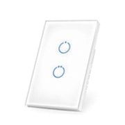 INTERRUPTOR ON/OFF PANEL TÁCTIL TOUCH INALÁMBRICO ZWAVE PLUS 2 BOTONES. COMPATIBLE CON HUBITAT HC8, ÁLULA M2M, OTRO-Total Connect Honeywell-SMARTHOME BY EPCOM-Bsai Seguridad & Controles