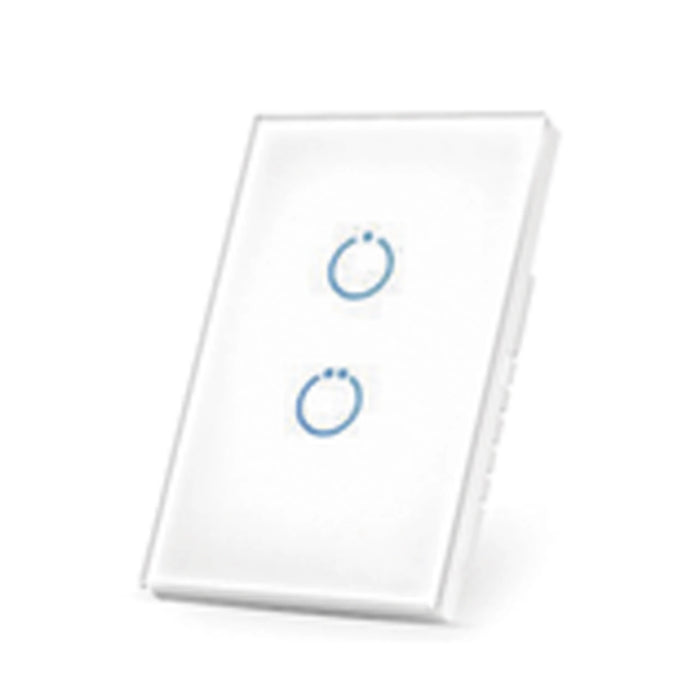 INTERRUPTOR ON/OFF PANEL TÁCTIL TOUCH INALÁMBRICO ZWAVE PLUS 2 BOTONES. COMPATIBLE CON HUBITAT HC8, ÁLULA M2M, OTRO-Total Connect Honeywell-SFIRE-MHS512-Bsai Seguridad & Controles