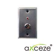 SWITCH TIPO LLAVE AXCEZE AX-K40 TIPO SEGURIDAD ON/OFF SPDT CON 2 LLAVES E INDICADOR CON LUZ ROJA.-Tarjetas y Botones-AXCEZE-Bsai Seguridad & Controles