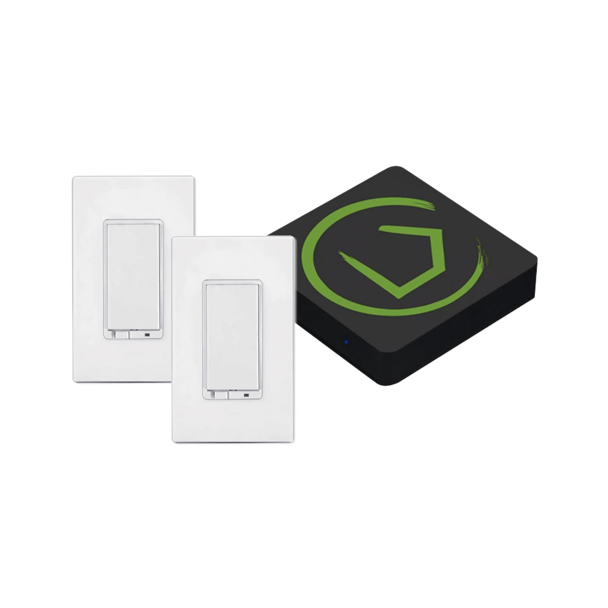 KIT HUB CONTROLADOR INTELIGENTE PARA DISPOSITIVOS ZWAVE, ZIGBEE, SHELLY, LUTRON, INCLUYE 1 HUB / 2 ATENUADORES INTELIGENTES ON/OFF ZWAVE-Total Connect Honeywell-HUBITAT INC-Bsai Seguridad & Controles