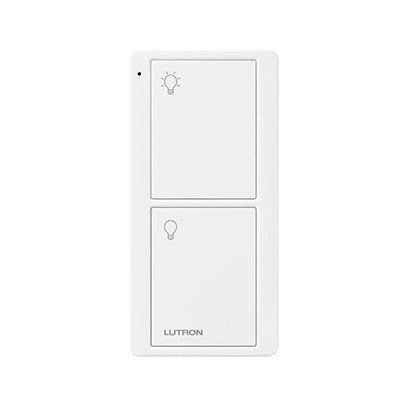 CONTROL REMOTO PICO 2 BOTONES ENCENDER, APAGAR, COMPLEMENTE CON UN SWITCH ON/OFF, CASETA, RA2, RADIORA2-Automatización - Casa Inteligente-LUTRON ELECTRONICS-PJ22BGWHL01-Bsai Seguridad & Controles