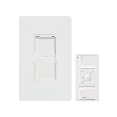 KIT, PLACA DE PARED Y CONTROL REMOTO PICO INALÁMBRICO, COMPLEMENTE CON UN ATENUADOR O SWITCH ON/OFF, CASETA, RA2, RADIORA2-Automatización - Casa Inteligente-LUTRON ELECTRONICS-PJ2WALLWHL01-Bsai Seguridad & Controles