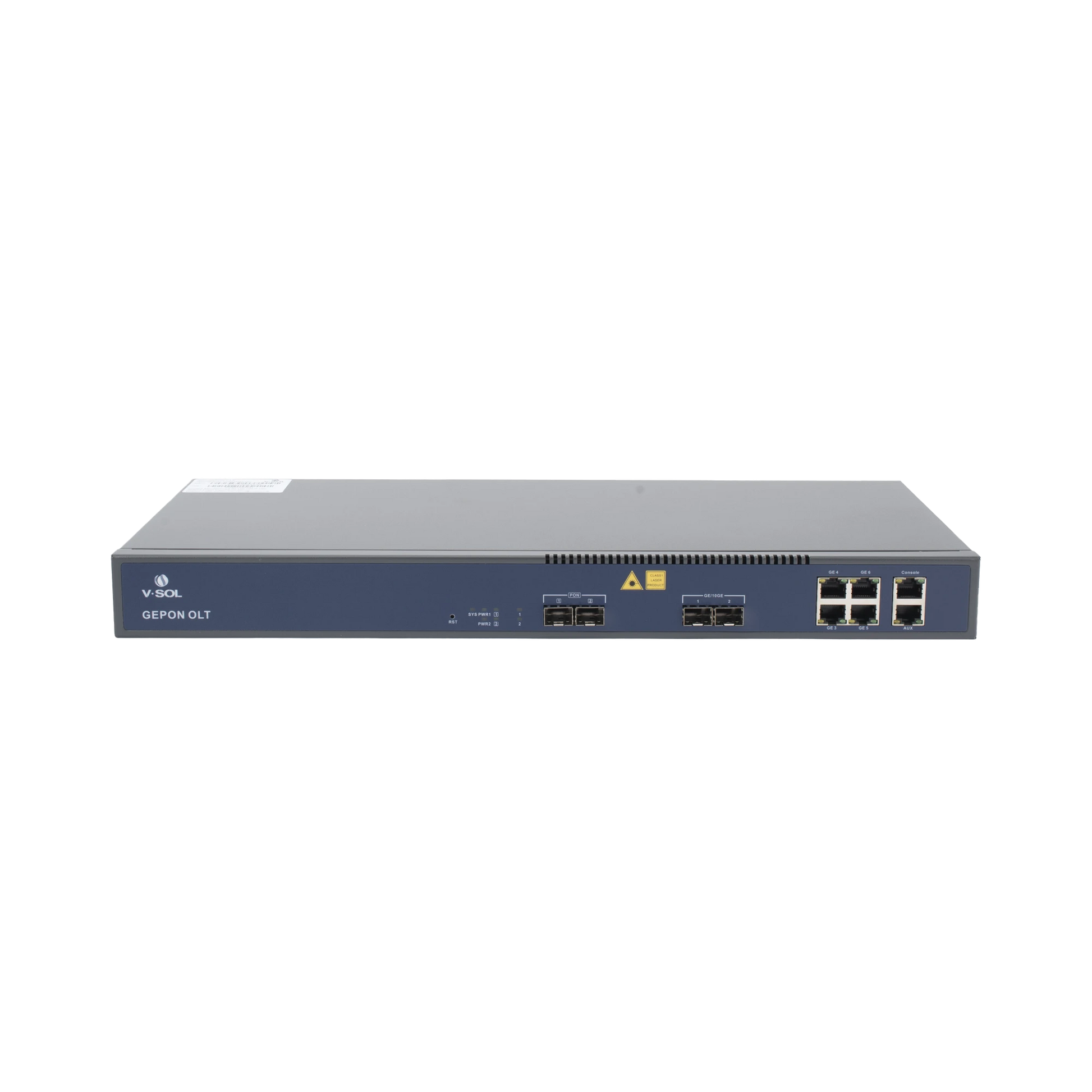 OLT DE 2 PUERTOS EPON CON 6 PUERTOS UPLINK (4 PUERTOS GIGABIT ETHERNET + 2 PUERTOS GIGABIT ETHERNET SFP/SFP+) / HASTA 128 ONUS-Redes FTTH/PON-V-SOL-Bsai Seguridad & Controles
