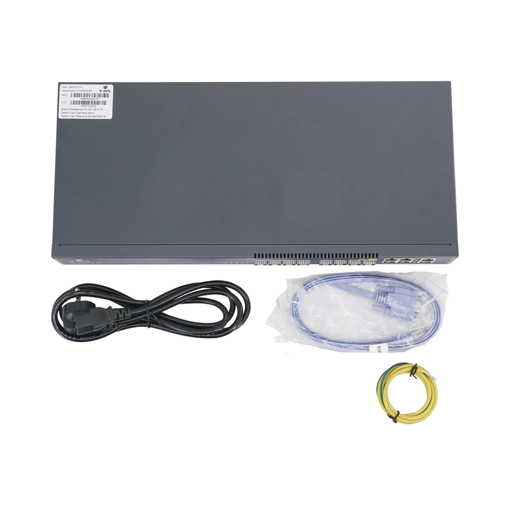 OLT DE 4 PUERTOS EPON CON 8 PUERTOS UPLINK (4 PUERTOS GIGABIT ETHERNET + 4 PUERTOS GIGABIT ETHERNET SFP) , HASTA 256 ONUS,-Redes FTTH/PON-V-SOL-Bsai Seguridad & Controles