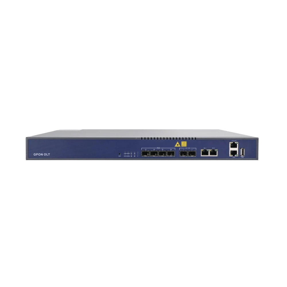 OLT de 4 puertos GPON con 4 puertos Uplink (2 puertos Gigabit Ethernet + 2 puertos Gigabit Ethernet SFP) , hasta 512 ONUS,-GPON-V-SOL-Bsai Seguridad & Controles