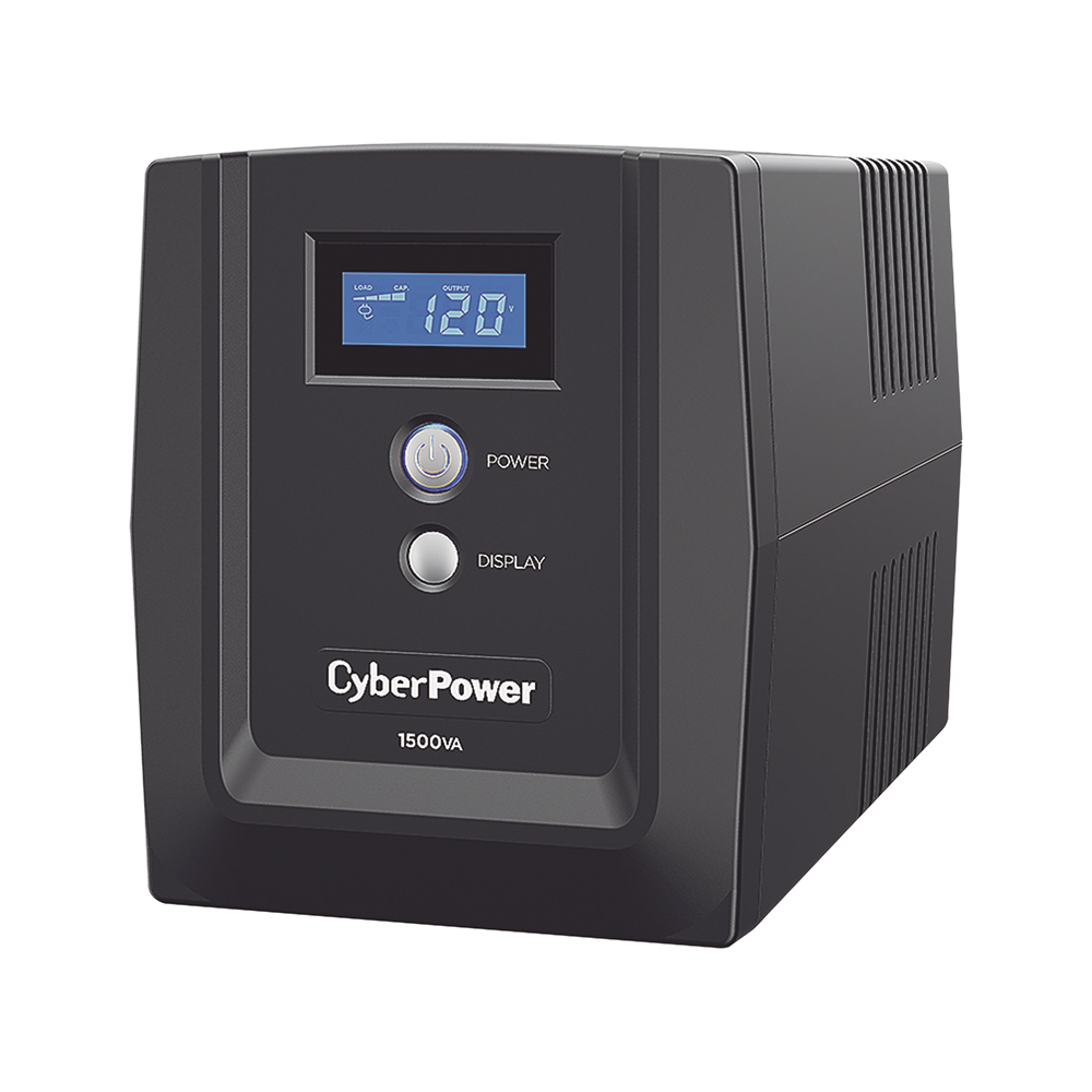 UPS DE 1500 VA/900 W, TOPOLOGÍA LÍNEA INTERACTIVA, ENTRADA 120 VCA NEMA 5-15P, Y 8 SALIDAS NEMA 5-15R, CON REGULADOR DE VOLTAJE (AVR)-Energía-CYBERPOWER-Bsai Seguridad & Controles