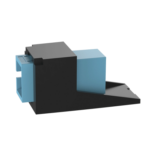 MÓDULO ACOPLADOR SC SIMPLEX, PARA FIBRA ÓPTICA MULTIMODO OM3/OM4, TIPO MINI-COM, COLOR AQUA-Fibra Óptica-PANDUIT-Bsai Seguridad & Controles