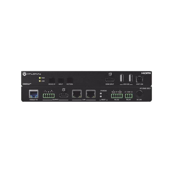 OMEGA SOFT VIDEO CONFERENCING HDBASET RECEIVER WITH SCALER-VoIP - Telefonía IP - Videoconferencia-ATLONA-AT-OME-SR21-Bsai Seguridad & Controles