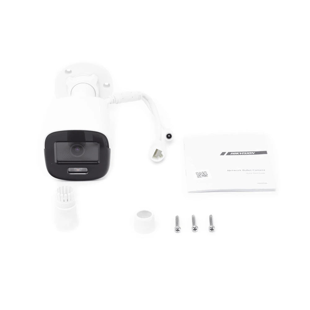 BALA IP 4 MEGAPIXEL / IMAGEN A COLOR 24/7 / POE / LENTE 2.8 MM / LUZ BLANCA 30 MTS / EXTERIOR IP67 / DWDR / ONVIF-Cámaras IP-HIKVISION-Bsai Seguridad & Controles