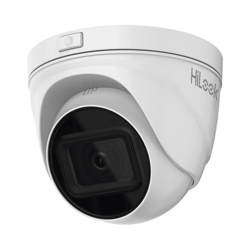 TURRET IP 4 MEGAPIXEL / LENTE MOTORIZADO 2.8 - 12 MM / 30 MTS IR EXIR / POE / EXTERIOR IP67 / WDR 120DB / MICRO SD / H.265+ / ONVIF-Cámaras IP-HiLook by HIKVISION-IPC-T641H-Z(C)-Bsai Seguridad & Controles