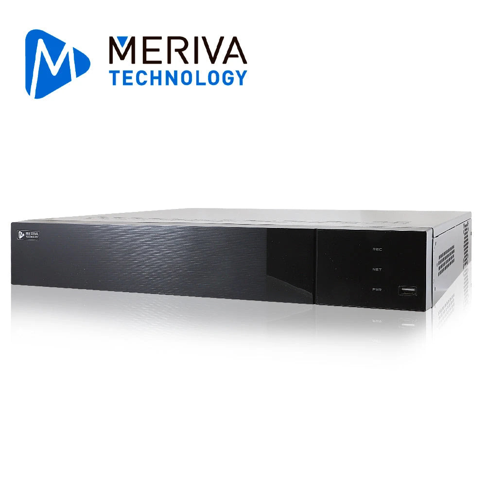 NVR FACE RECOGNITION / VIDEO INTELLIGENT / MERIVA TECHNOLOGY MAIN-1616 / H.265 16 CH POE 8MP 4DD / HDMI 4K + VGA / ONVIF P2P CLOUD N9000-Nvrs-MERIVA TECHNOLOGY-Bsai Seguridad & Controles