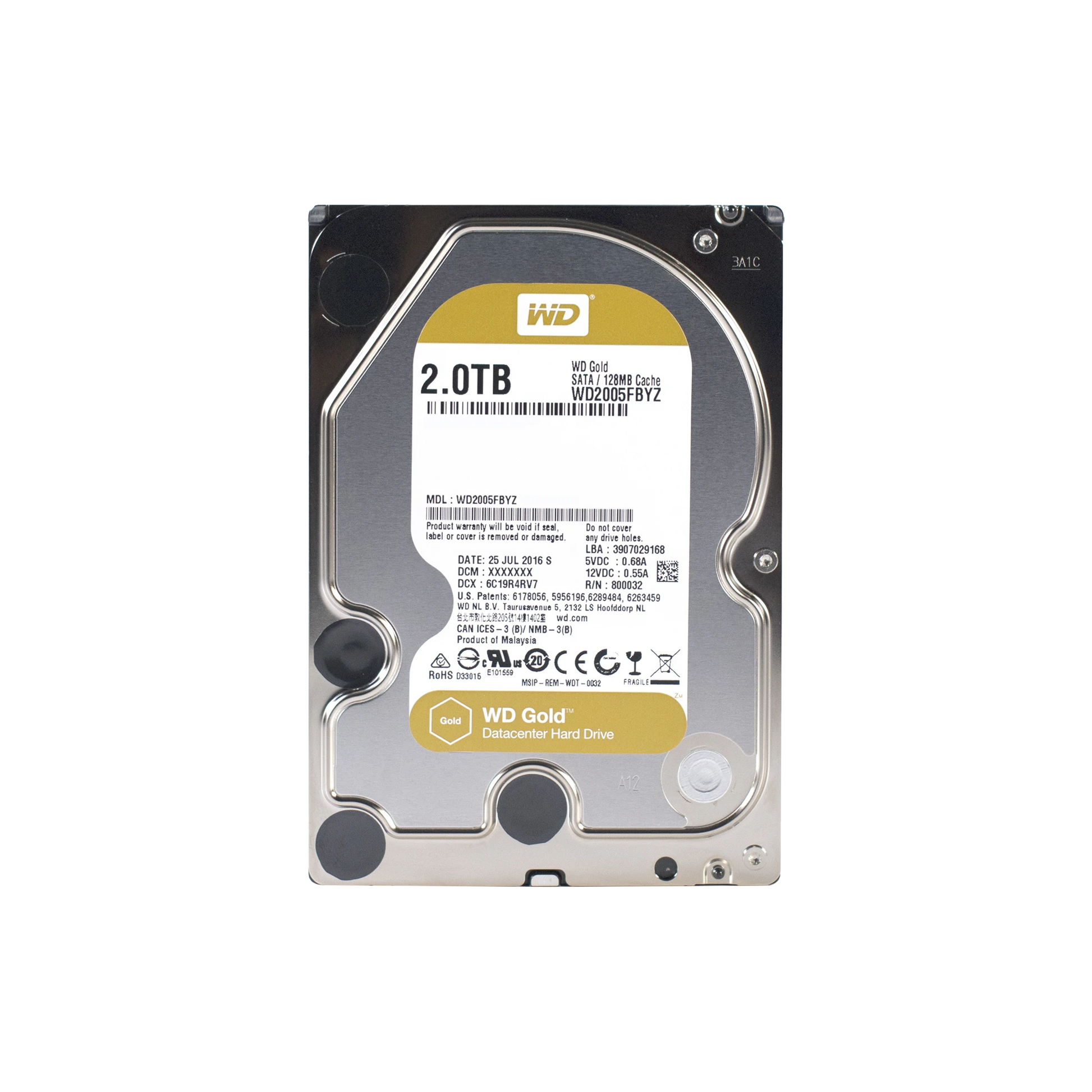 DISCO DURO WD 2TB / 7200RPM / OPTIMIZADO PARA NAS Y DATACENTER-Almacenamiento-WESTERN DIGITAL (WD)-Bsai Seguridad & Controles