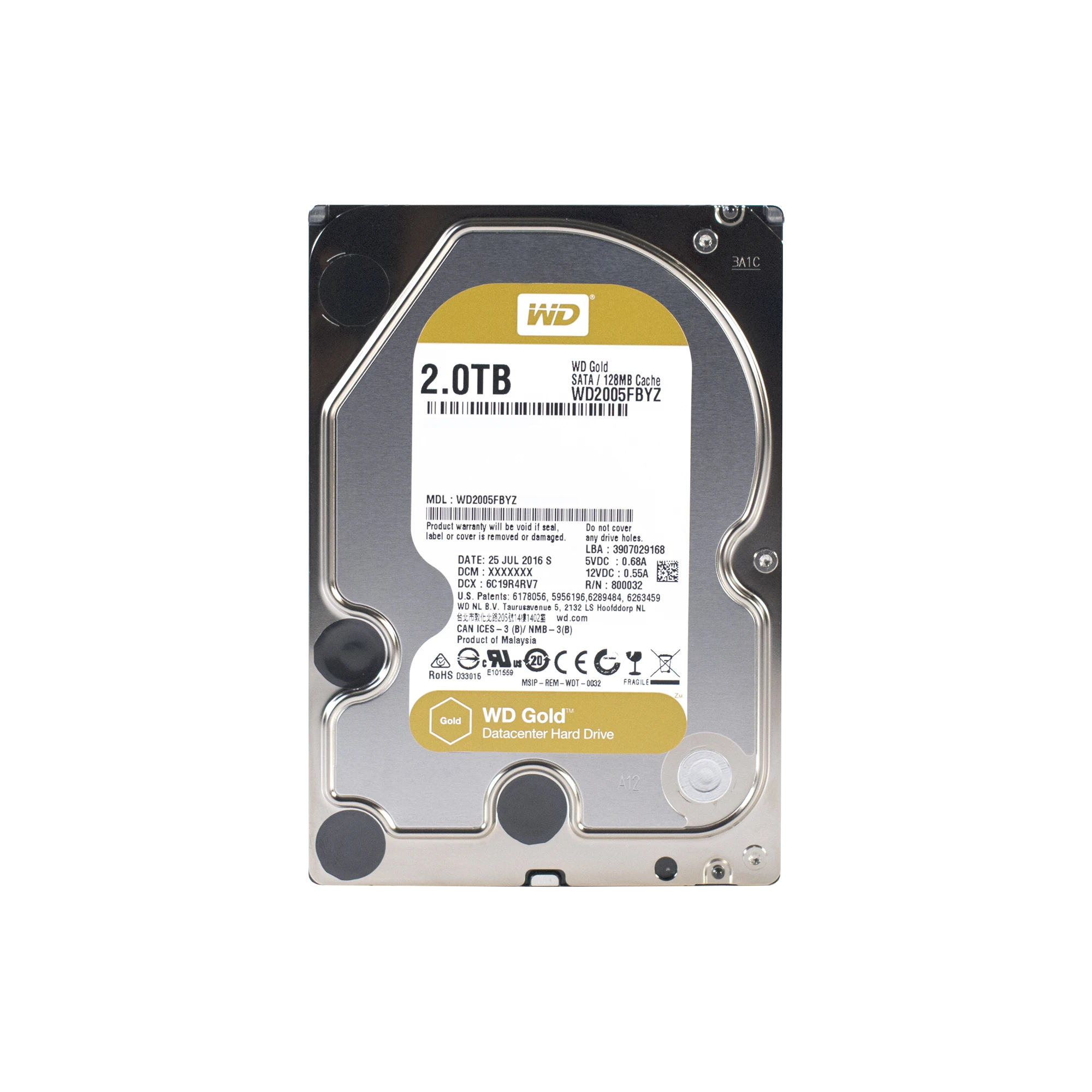 DISCO DURO WD 2TB / 7200RPM / OPTIMIZADO PARA NAS Y DATACENTER-Almacenamiento-WESTERN DIGITAL (WD)-Bsai Seguridad & Controles