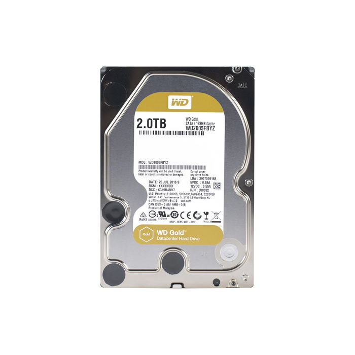 DISCO DURO WD 2TB / 7200RPM / OPTIMIZADO PARA NAS Y DATACENTER-Almacenamiento-Western Digital (WD)-Bsai Seguridad & Controles