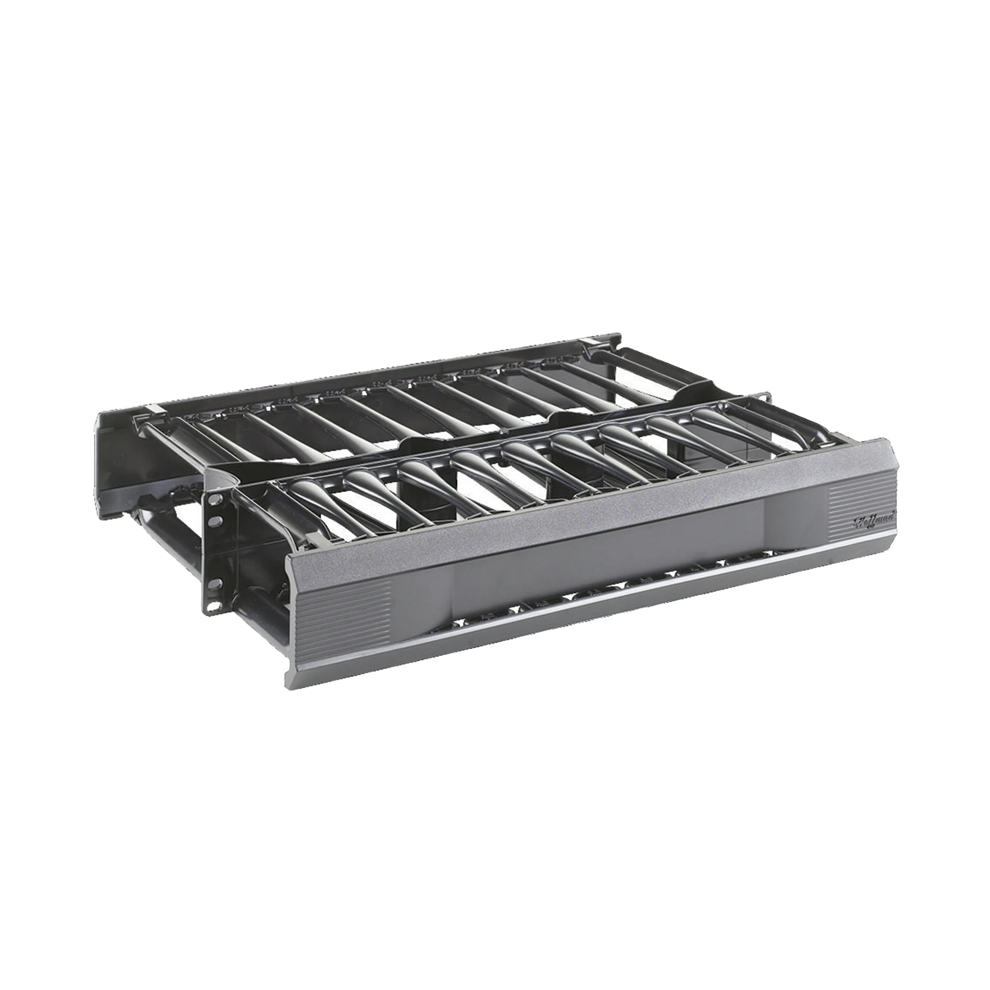 ORGANIZADOR DE CABLES HORIZONTAL CABLETEK, DOBLE (FRONTAL Y POSTERIOR), PARA RACK DE 19IN, 2UR-Racks y Gabinetes-HOFFMAN-Bsai Seguridad & Controles