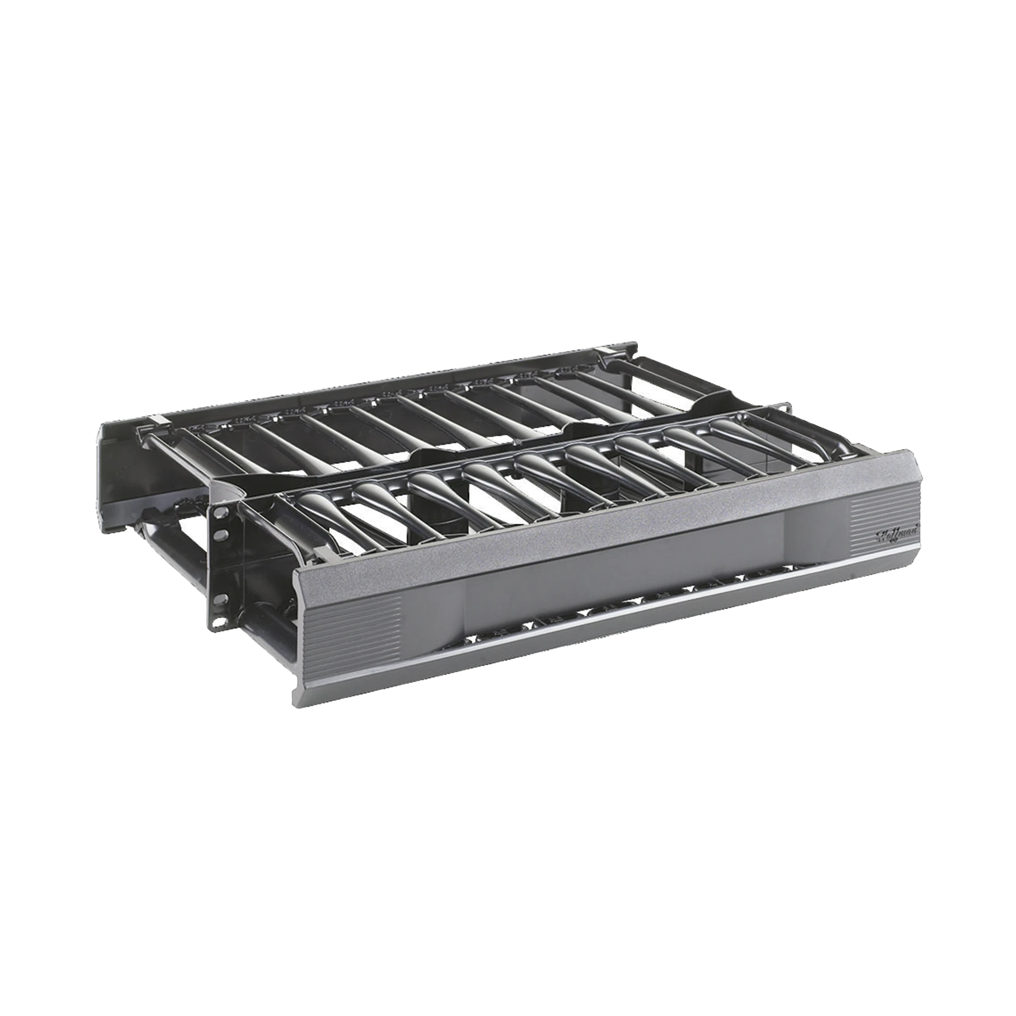 ORGANIZADOR DE CABLES HORIZONTAL CABLETEK, DOBLE (FRONTAL Y POSTERIOR), PARA RACK DE 19IN, 2UR-Racks y Gabinetes-HOFFMAN-Bsai Seguridad & Controles