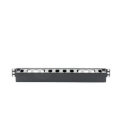 ORGANIZADOR DE CABLES HORIZONTAL DE 1U PARA RACK DE 19", FABRICADO EN POLÍMERO RESISTENTE A DEFORMACIONES Y RAYONES-Racks y Gabinetes-LINKEDPRO BY EPCOM-Bsai Seguridad & Controles