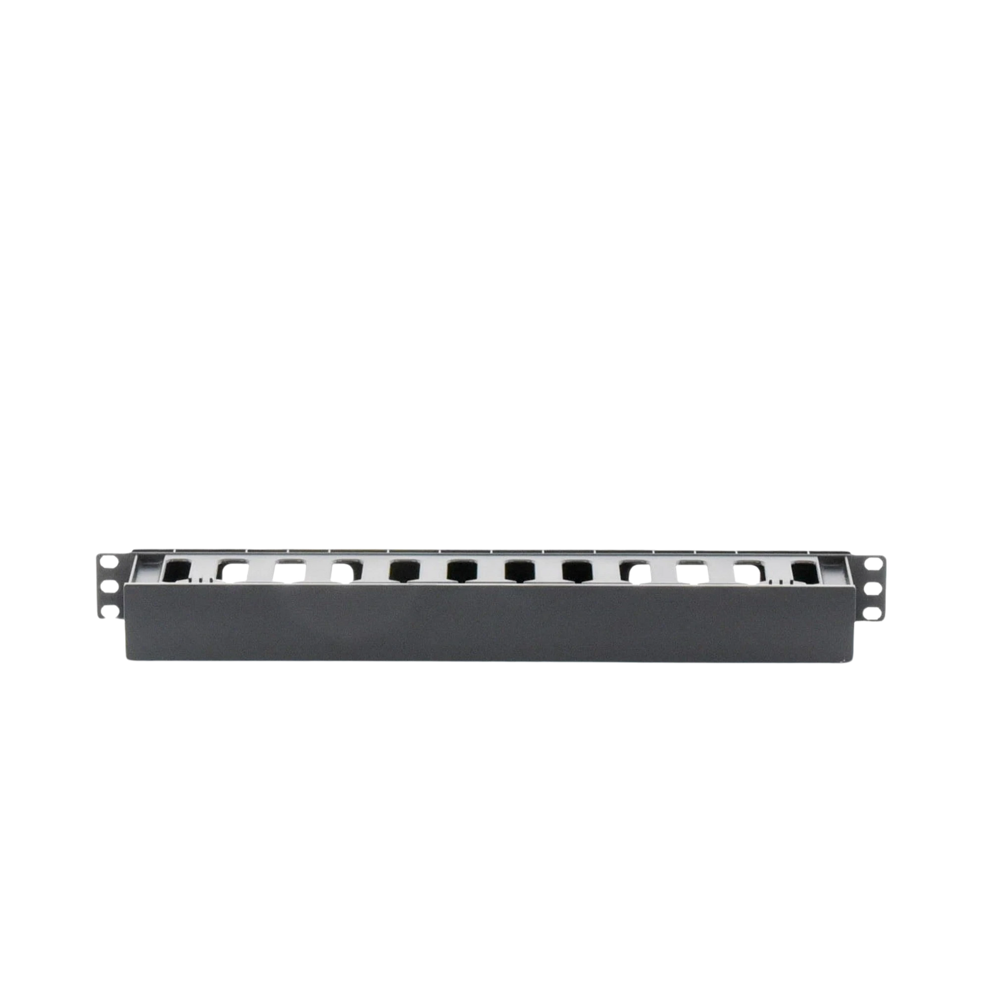 ORGANIZADOR DE CABLES HORIZONTAL DE 1U PARA RACK DE 19", FABRICADO EN POLÍMERO RESISTENTE A DEFORMACIONES Y RAYONES-Racks y Gabinetes-LINKEDPRO BY EPCOM-Bsai Seguridad & Controles