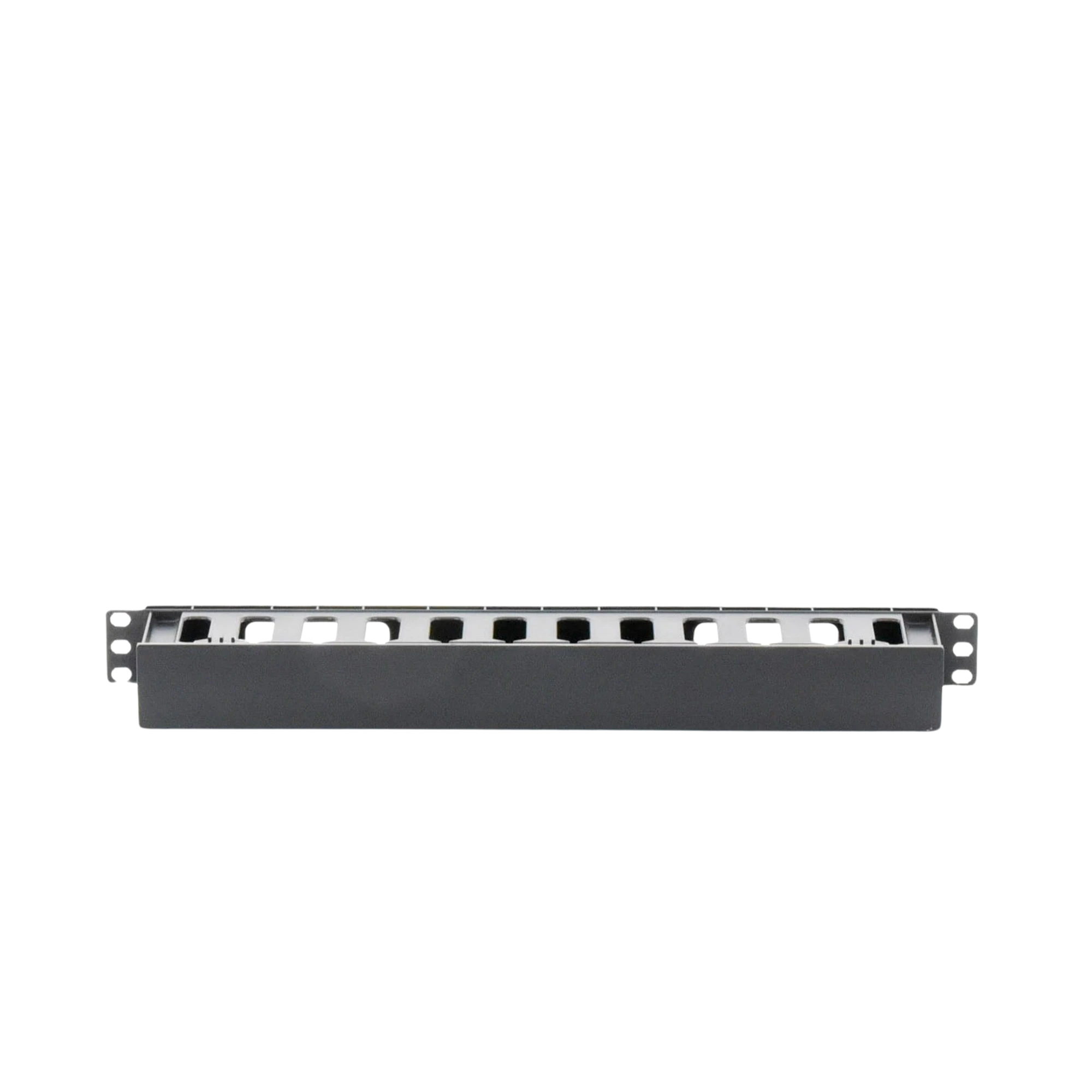 ORGANIZADOR DE CABLES HORIZONTAL DE 1U PARA RACK DE 19", FABRICADO EN POLÍMERO RESISTENTE A DEFORMACIONES Y RAYONES-Racks y Gabinetes-LINKEDPRO BY EPCOM-Bsai Seguridad & Controles