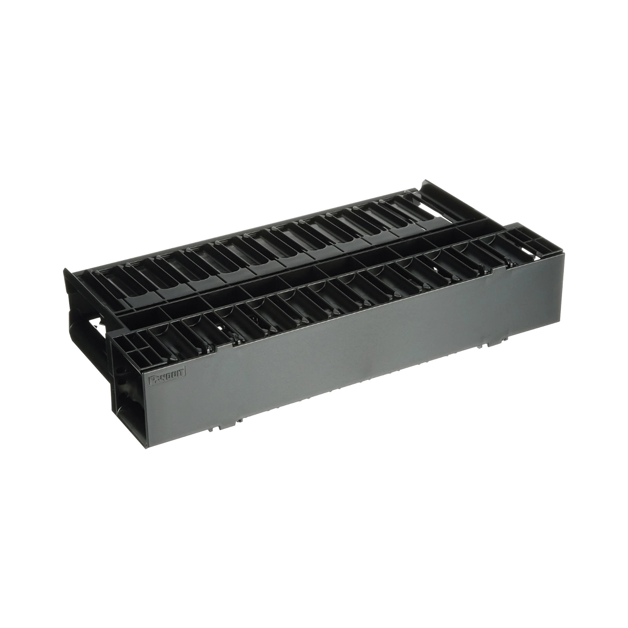 ORGANIZADOR DE CABLES HORIZONTAL NETMANAGER, DOBLE (FRONTAL Y POSTERIOR), PARA RACK DE 19IN, 2UR-Racks y Gabinetes-PANDUIT-Bsai Seguridad & Controles