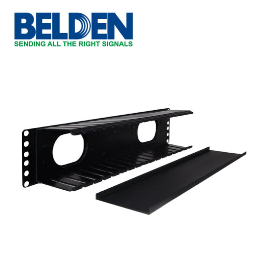 ORGANIZADOR HORIZONTAL BELDEN 9512-1902N 2UR CON TAPA-Racks y Gabinetes-BELDEN-9512-1902N-Bsai Seguridad & Controles