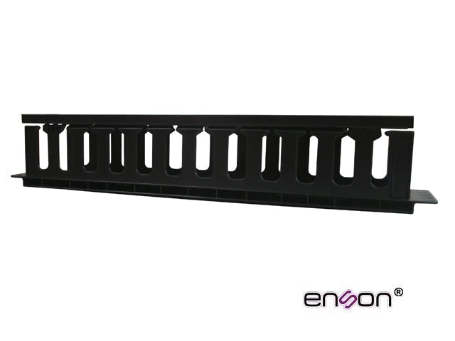 ORGANIZADOR HORIZONTAL FRONTAL PARA RACK ENSON ENS-CM24 2UR CON PEINES DE POLICARBONATO TAPA REMOVIBLE Y ABATIBLE PARA MAYOR PROTECCION Y MEJOR ACCESO CUMPLE CON NORMA EIA-Racks y Gabinetes-ENSON-Bsai Seguridad & Controles