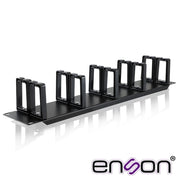 ORGANIZADOR HORIZONTAL FRONTAL PARA RACK ENSON ENS-CMR24 2UR CON PEINES DE POLICARBONATO PARA MAYOR PROTECCION Y MEJOR ACCESO CUMPLE CON NORMA EIA-Racks y Gabinetes-ENSON-Bsai Seguridad & Controles