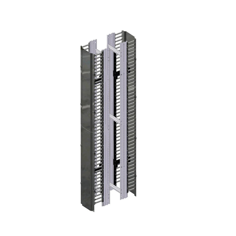 ORGANIZADOR VERTICAL BELDEN BHVHH10 DE ALTA DENSIDAD 10PULGADAS ANCHO 84PULGADAS ALTO ADMINISTRACION FRONTAL Y POSTERIOR 45UR CON TAPA NEGRO-Racks y Gabinetes-BELDEN-Bsai Seguridad & Controles