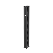 ORGANIZADOR VERTICAL CABLETEK, SENCILLO (SOLO FRONTAL), PARA RACK ABIERTO DE 45 UNIDADES, 6 IN DE ANCHO, COLOR NEGRO-Racks y Gabinetes-HOFFMAN-Bsai Seguridad & Controles