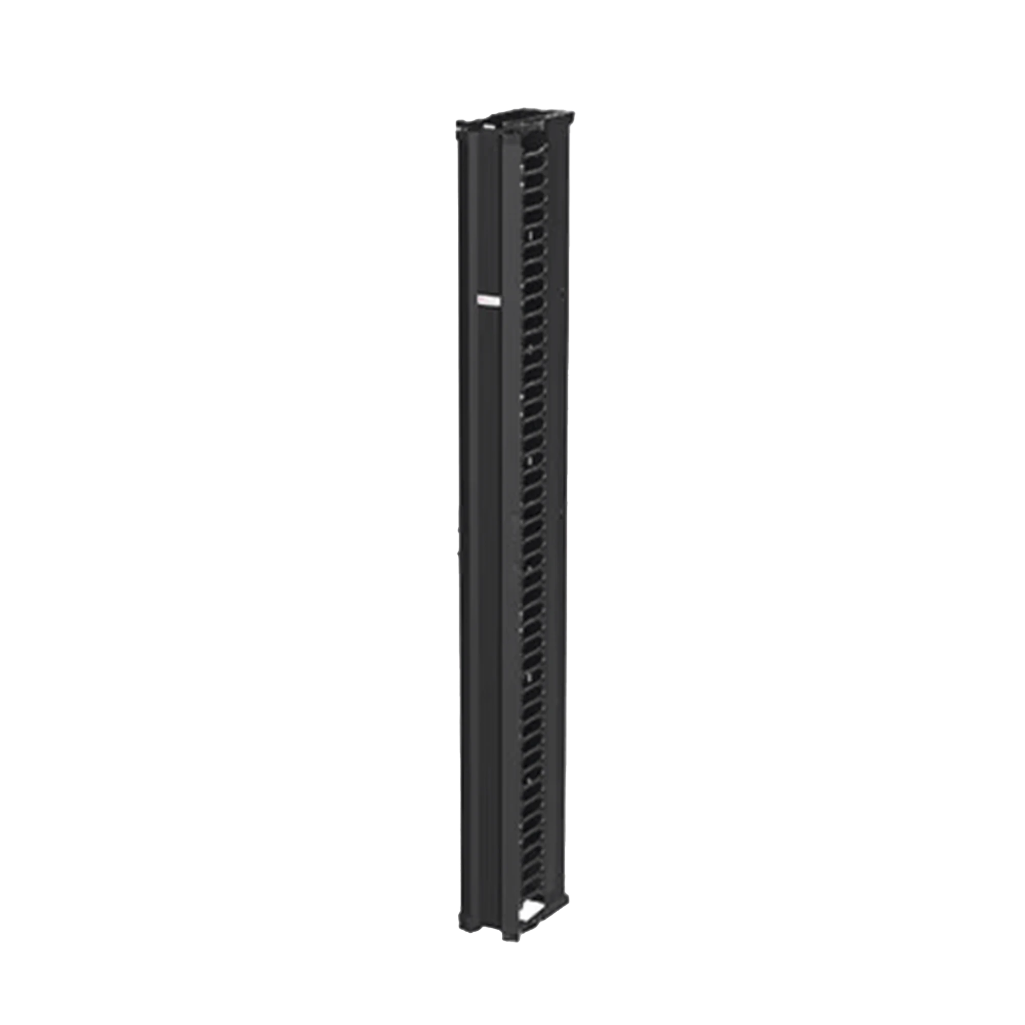 ORGANIZADOR VERTICAL CABLETEK, SENCILLO (SOLO FRONTAL), PARA RACK ABIERTO DE 45 UNIDADES, 6 IN DE ANCHO, COLOR NEGRO-Racks y Gabinetes-HOFFMAN-Bsai Seguridad & Controles