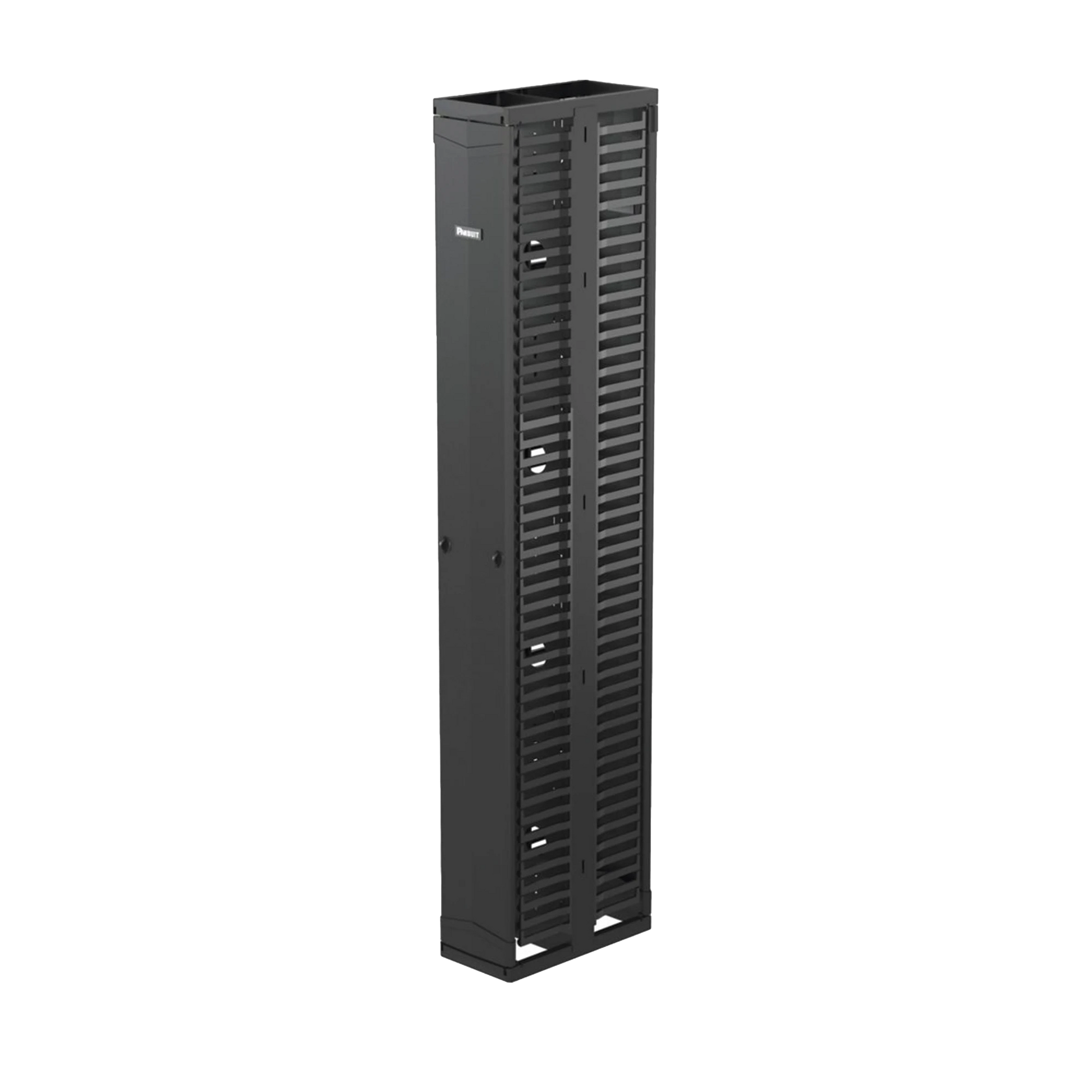 ORGANIZADOR VERTICAL PATCHRUNNER™, DOBLE (FRONTAL Y POSTERIOR), PARA RACK ABIERTO DE 45 UNIDADES, 10IN DE ANCHO, COLOR NEGRO-Racks y Gabinetes-PANDUIT-Bsai Seguridad & Controles