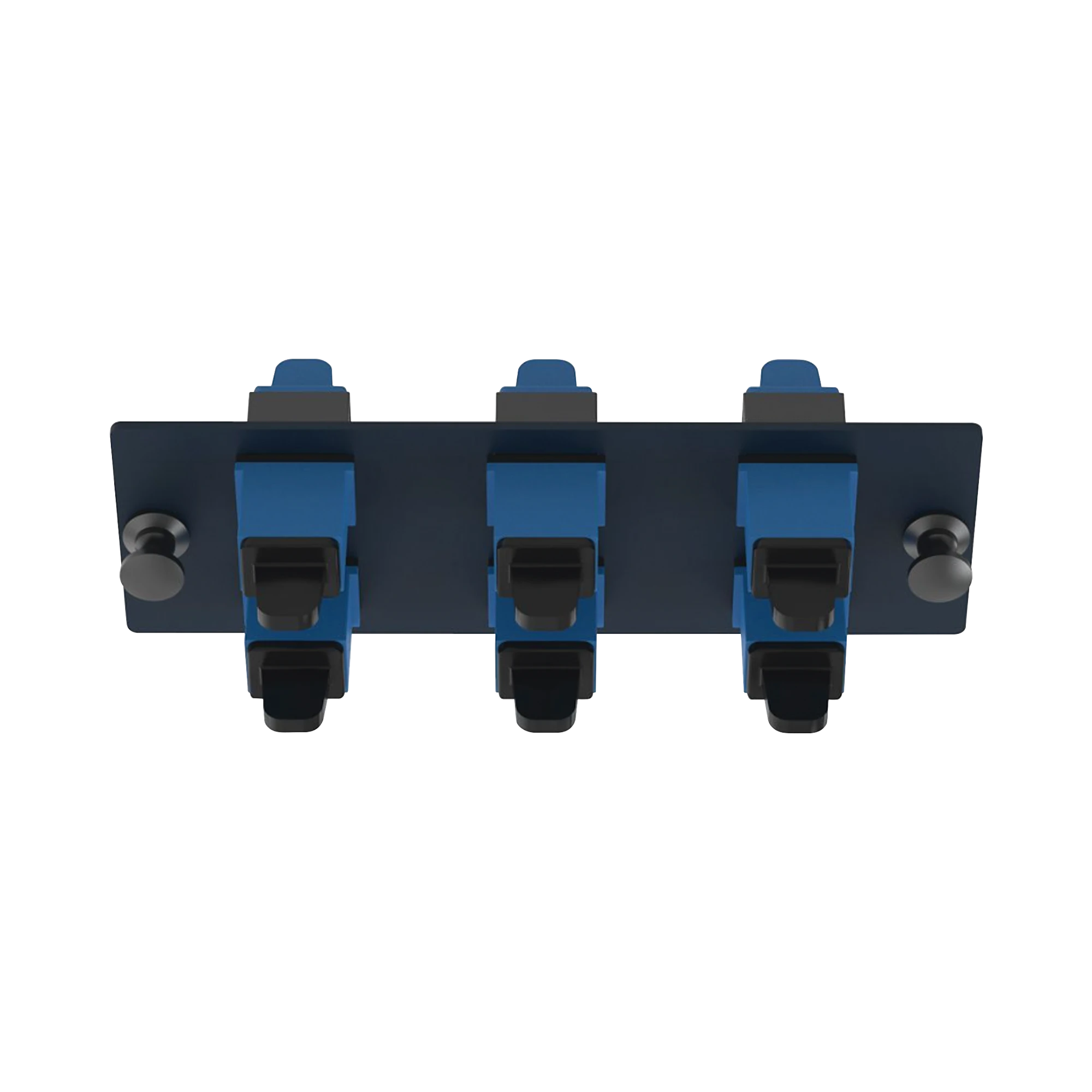 PLACA ACOPLADORA DE FIBRA OPTICA FAP, CON 6 CONECTORES SC SIMPLEX (6 FIBRAS), PARA FIBRA MONOMODO OS1/OS2, COLOR AZUL-Distribuidores de Fibra Optica-PANDUIT-Bsai Seguridad & Controles