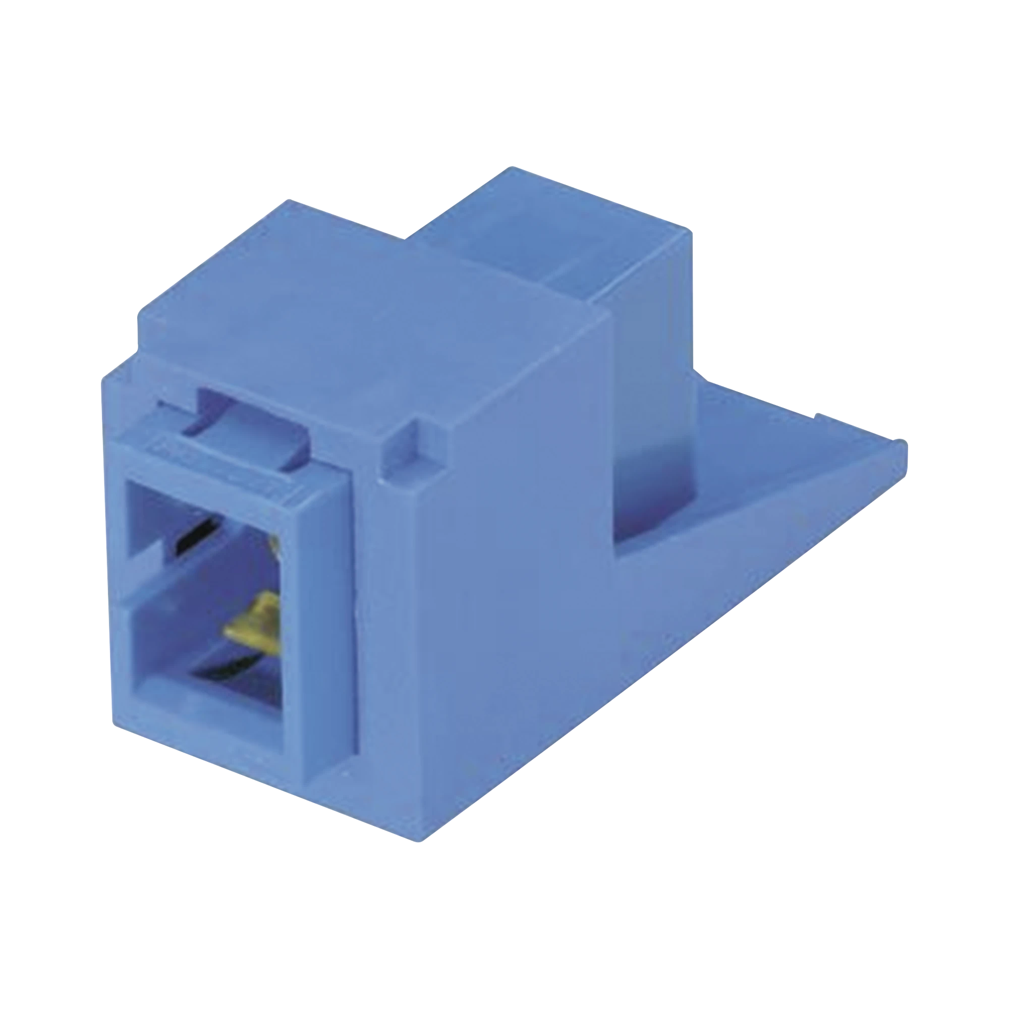 MÓDULO ACOPLADOR SC SIMPLEX, PARA FIBRA ÓPTICA MONOMODO OS1/OS2, TIPO MINI-COM, COLOR AZUL-Redes FTTH/PON-PANDUIT-Bsai Seguridad & Controles