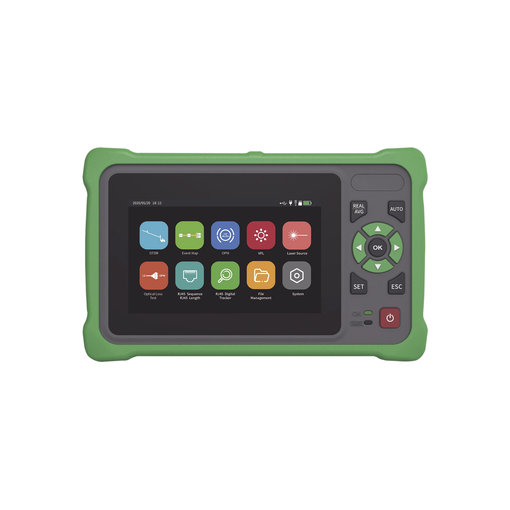 OTDR TOUCH PARA PRUEBAS EN LOS ENLACES DE FIBRA ÓPTICA / LONGITUDES DE ONDA 1310NM Y 1550NM / FUNCIÓN VFL 10MW / FUNCIÓN OPM / FUNCIÓN DE MAPEO DE CABLES DE RED RJ45 / RECARGABLE / DISTANCIA DE PRUEBA DE HASTA 260KM-Fibra Óptica-LINKEDPRO BY EPCOM-LP-OTDR-T-Bsai Seguridad & Controles