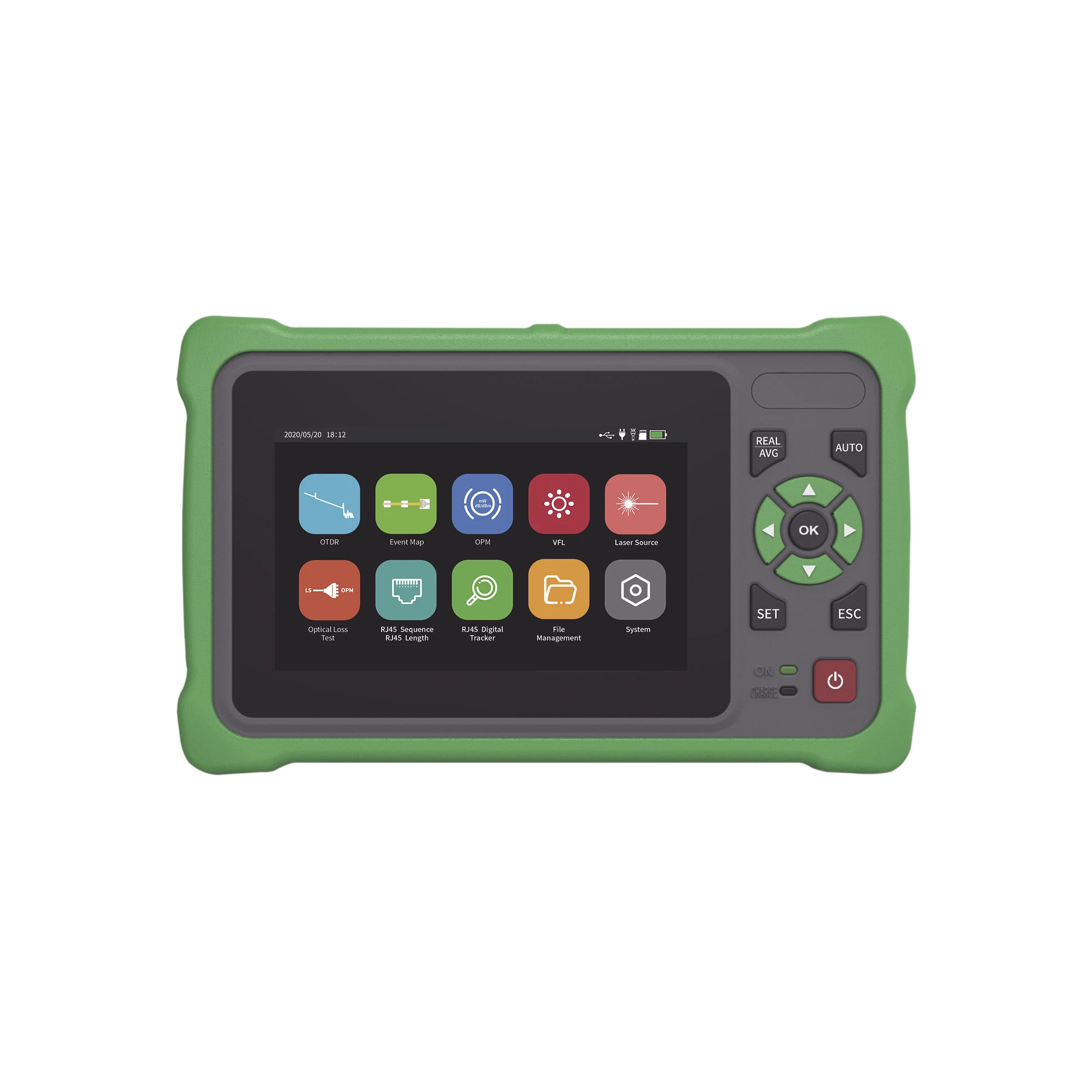 OTDR TOUCH PARA PRUEBAS EN LOS ENLACES DE FIBRA ÓPTICA / LONGITUDES DE ONDA 1310NM Y 1550NM / FUNCIÓN VFL 10MW / FUNCIÓN OPM / FUNCIÓN DE MAPEO DE CABLES DE RED RJ45 / RECARGABLE / DISTANCIA DE PRUEBA DE HASTA 260KM-Fibra Óptica-LINKEDPRO BY EPCOM-LP-OTDR-T-Bsai Seguridad & Controles