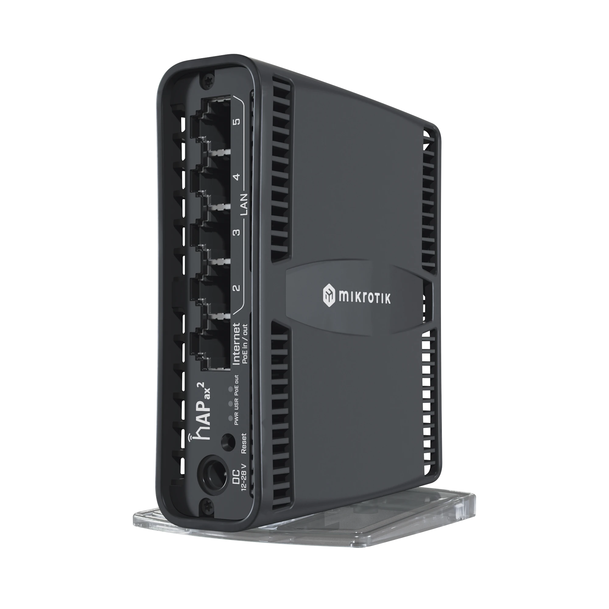 HAP AX2 ROUTER INALÁMBRICO WI-FI 6 160MW DE POTENCIA, 5 PUERTOS GIGABIT, PORT 1 POE IN/OUT-Redes WiFi-MIKROTIK-Bsai Seguridad & Controles