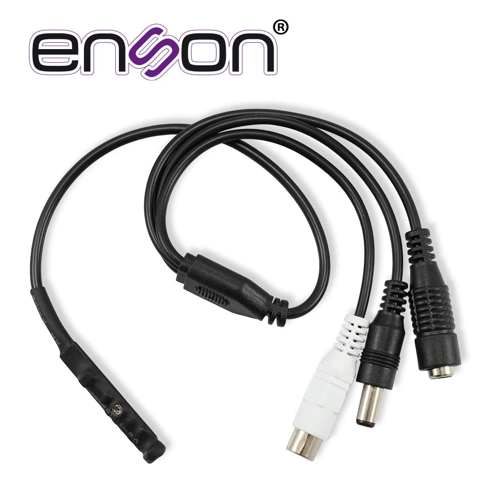 MICROFONO ENSON PA4MIC -35DB OMNIDIRECCIONAL CON PERILLA DE AJUSTE DE GANANCIA 12VDC IN/OUT Y CONECTOR RCA-Accesorios Videovigilancia-ENSON-Bsai Seguridad & Controles