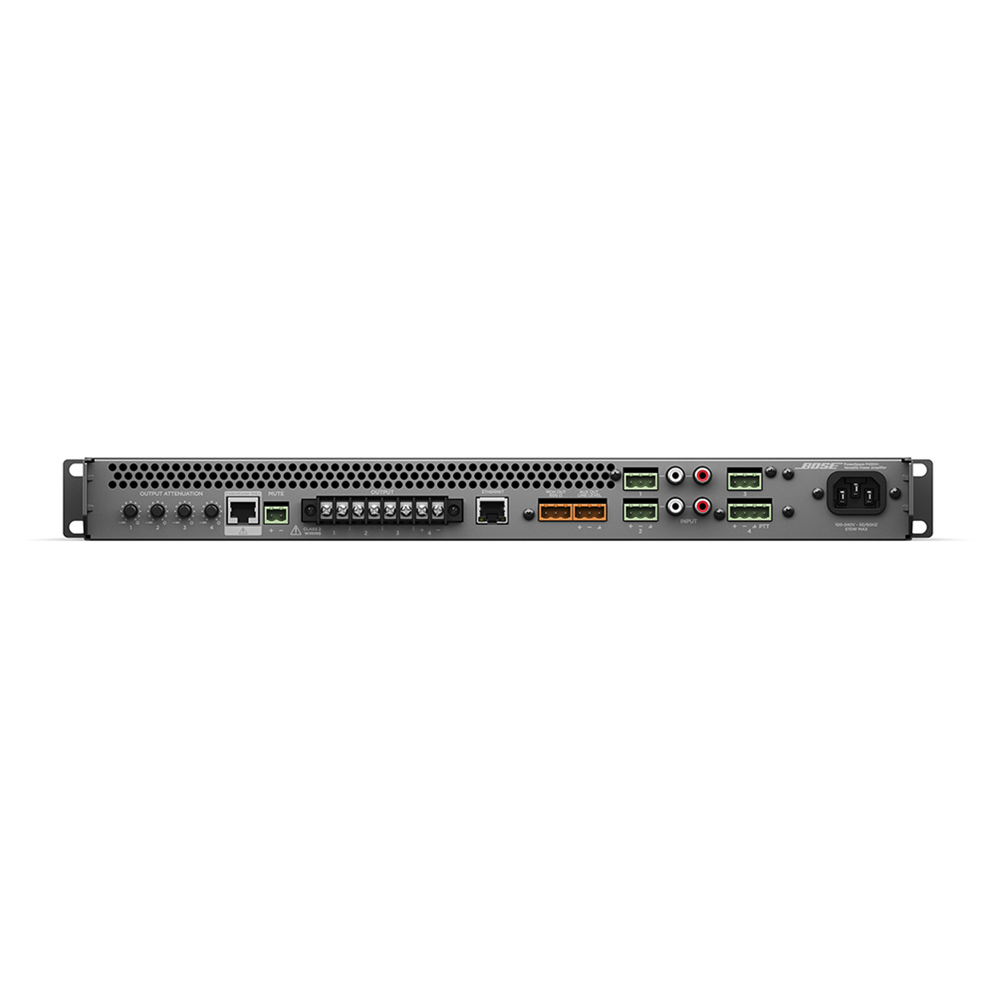 AMPLIFICADOR POWERSPACE+ 4X300W | DSP INTEGRADO | BAJA Y ALTA IMPEDANCIA | HASTA 4 ZONAS