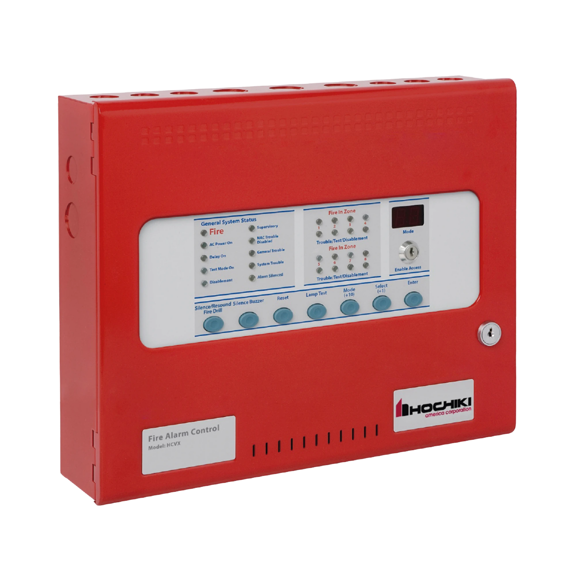 PANEL CONVENCIONAL DE DETECCIÓN DE INCENDIO DE 8 ZONAS (0100-19360)-Paneles de Incendio-HOCHIKI-Bsai Seguridad & Controles