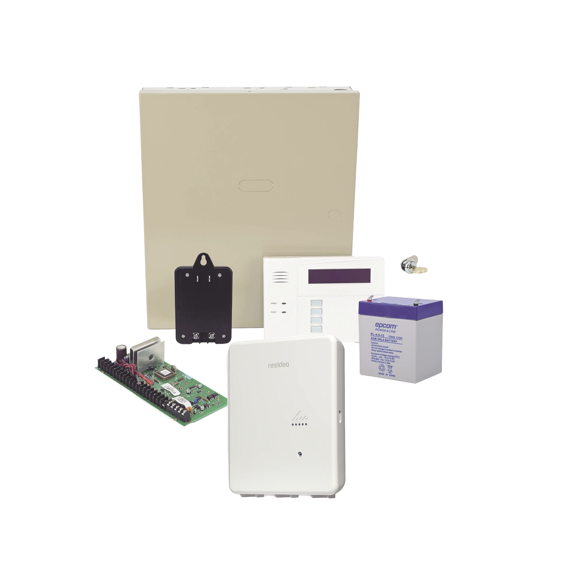 PANEL DE ALARMA VISTA48 CON COMUNICADOR IPCOM, BATERÍA Y TRANSFORMADOR-Paneles de Alarma-HONEYWELL HOME RESIDEO-VISTA48/IPCOM-Bsai Seguridad & Controles