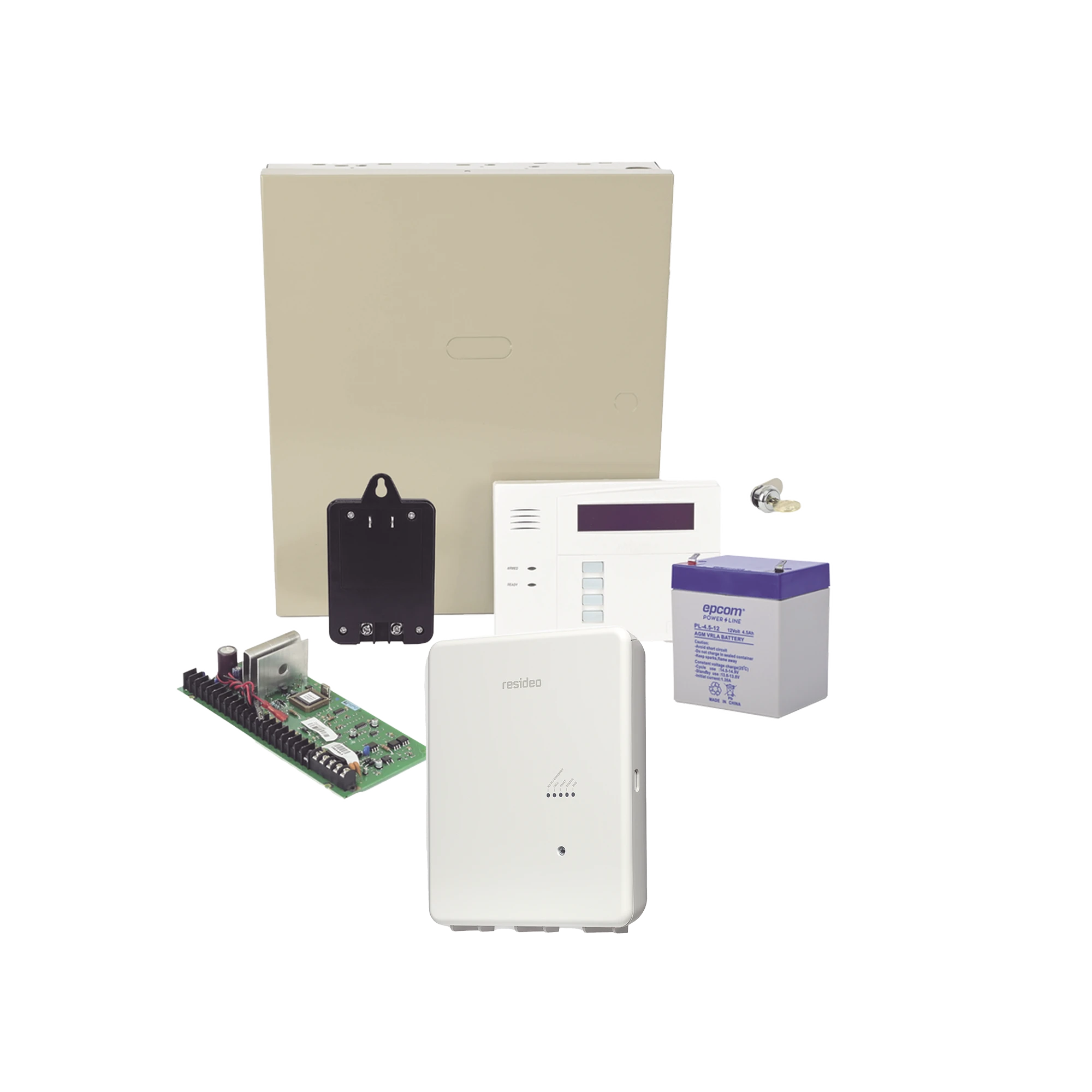 PANEL DE ALARMA VISTA48 CON COMUNICADOR IPCOM, BATERÍA Y TRANSFORMADOR-Paneles de Alarma-HONEYWELL HOME RESIDEO-Bsai Seguridad & Controles