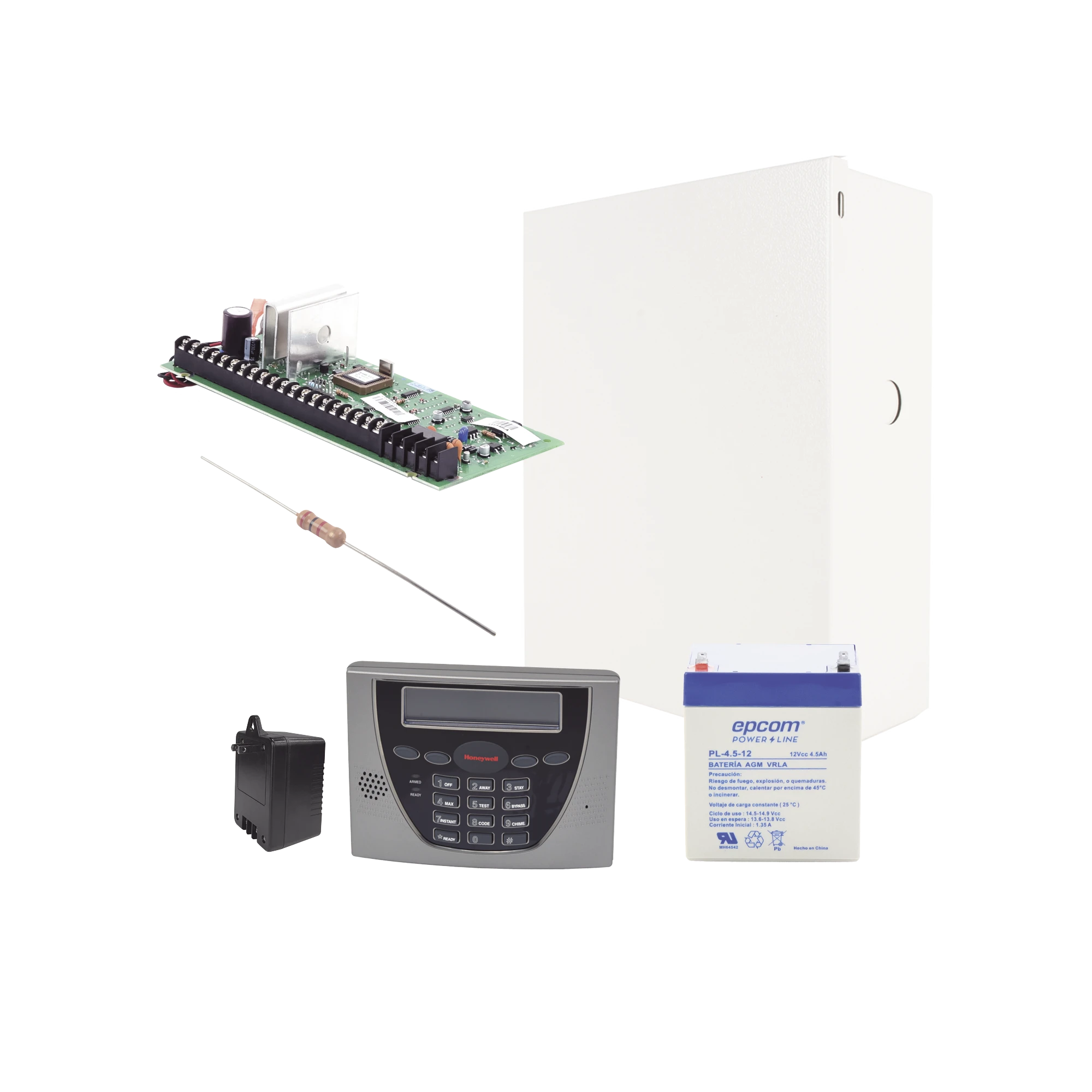 PANEL DE ALARMA VISTA48LA CON TECLADO ALFANUMÉRICO 6460S, BATERÍA Y TRANSFORMADOR-Paneles de Alarma-HONEYWELL HOME RESIDEO-Bsai Seguridad & Controles