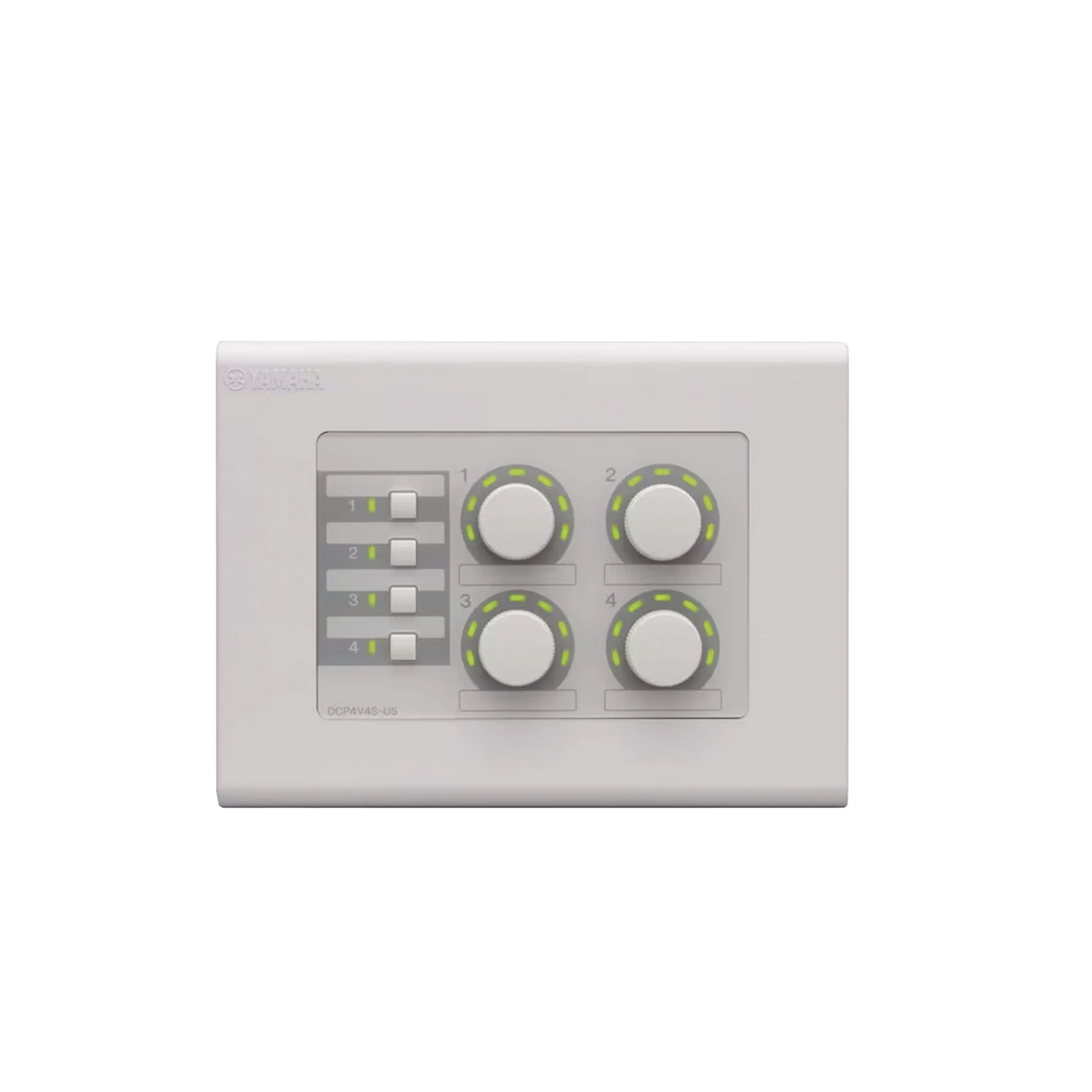 PANEL DE CONTROL DIGITAL | 4 PERILLAS | 4 SWITCHES CONFIGURABLES | COMPATIBLE CON PROCESADORES SERIE MA, PA, Y MTX-Audio residencial/Comercial-YAMAHA-DCP4V4S-Bsai Seguridad & Controles