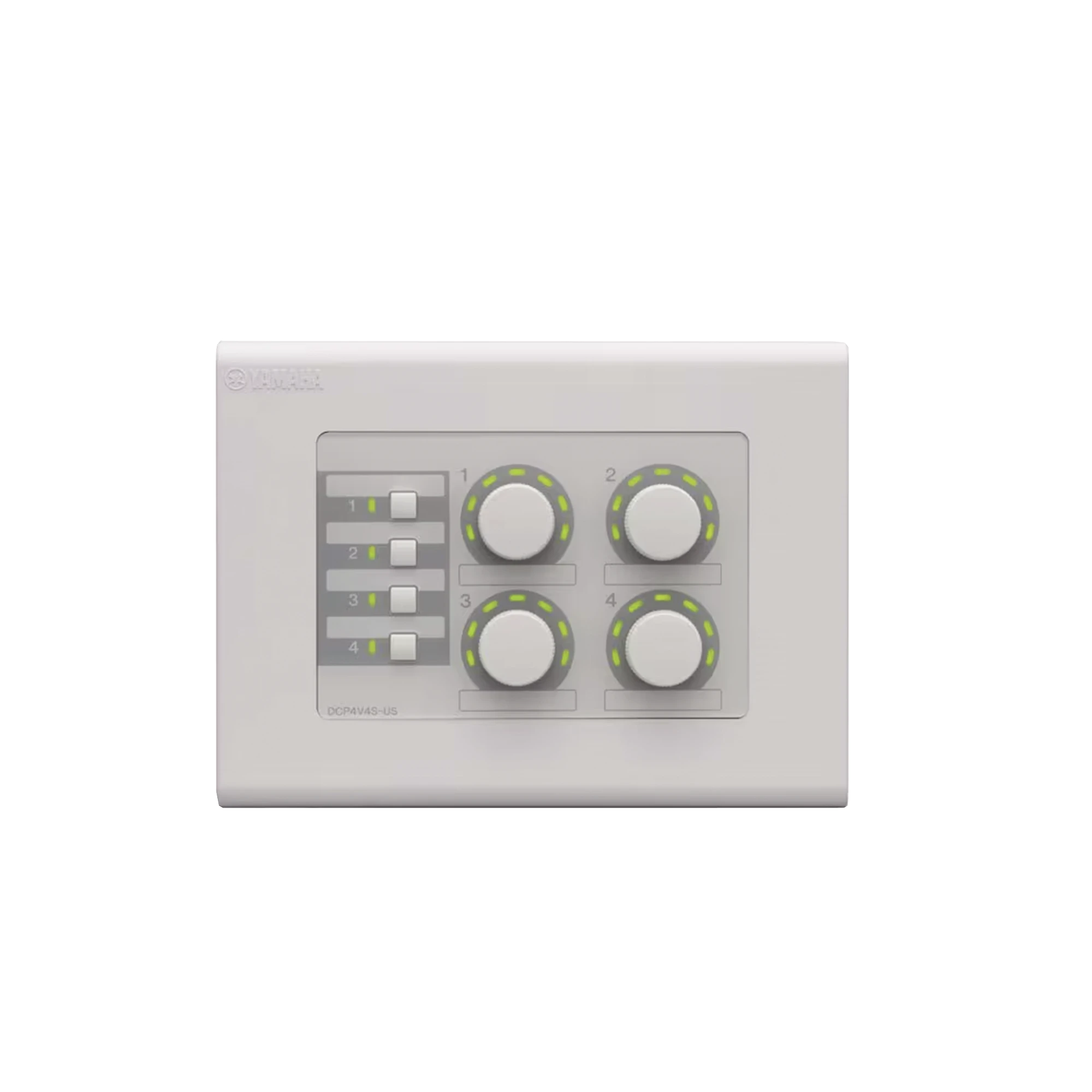 PANEL DE CONTROL DIGITAL | 4 PERILLAS | 4 SWITCHES CONFIGURABLES | COMPATIBLE CON PROCESADORES SERIE MA, PA, Y MTX-Audio residencial/Comercial-YAMAHA-DCP4V4S-Bsai Seguridad & Controles