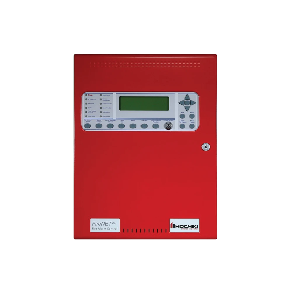 PANEL DE DETECCIÓN DE INCENDIO, ANÁLOGO DIRECCIONABLE, 127 PUNTOS, EXPANDIBLE, GABINETE ROJO, NUEVO DISEÑO-Paneles de Incendio-HOCHIKI-Bsai Seguridad & Controles
