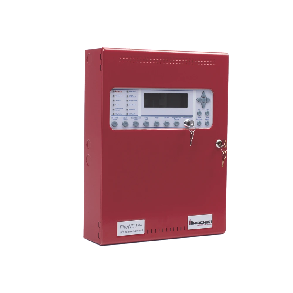 PANEL DE DETECCIÓN DE INCENDIO, ANÁLOGO DIRECCIONABLE, 127 PUNTOS, EXPANDIBLE, GABINETE ROJO, NUEVO DISEÑO-Paneles de Incendio-HOCHIKI-Bsai Seguridad & Controles