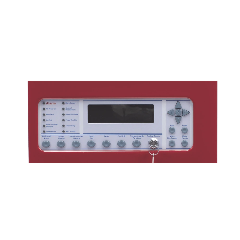 PANEL DE DETECCIÓN DE INCENDIO, ANÁLOGO DIRECCIONABLE, 127 PUNTOS, EXPANDIBLE, GABINETE ROJO, NUEVO DISEÑO-Paneles de Incendio-HOCHIKI-Bsai Seguridad & Controles